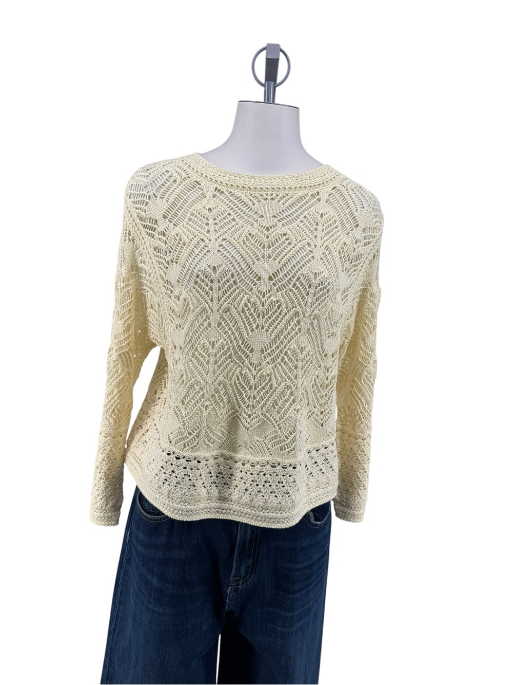 Vince Lace Patchwork Pullover